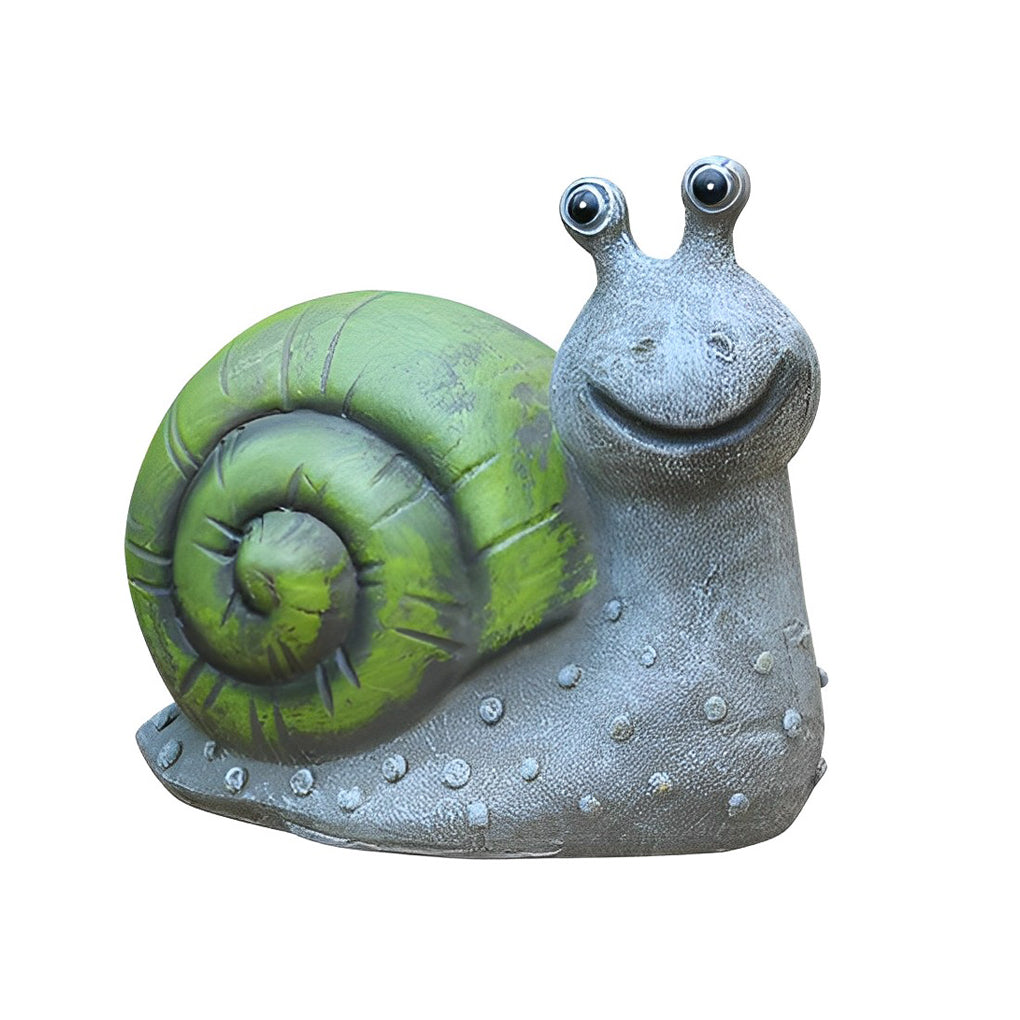 Animal Figurine Solar Garden Light — Resin, LED, Light-Sensor, Dog / Rabbit / Snail / Owl