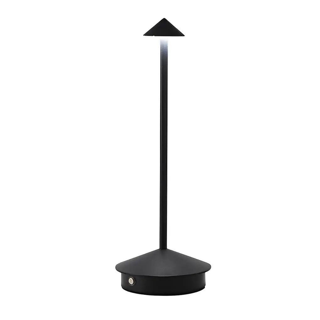 11.41-Inch Cordless Cute Mushroom Top Pina Table Lamp Luxe