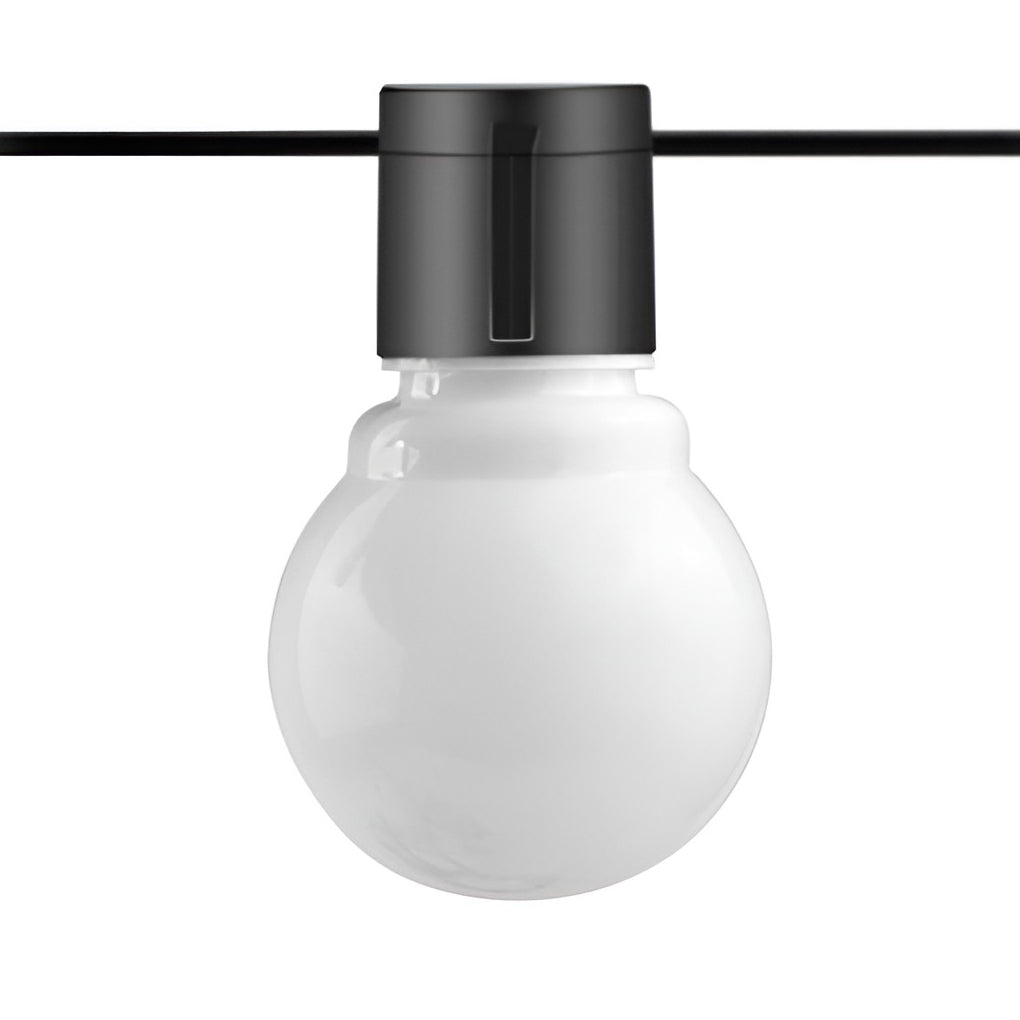 Solar LED Ball String Lights — Warm White 3000K, IP44 Weatherproof, Connectable up to 10 Strands