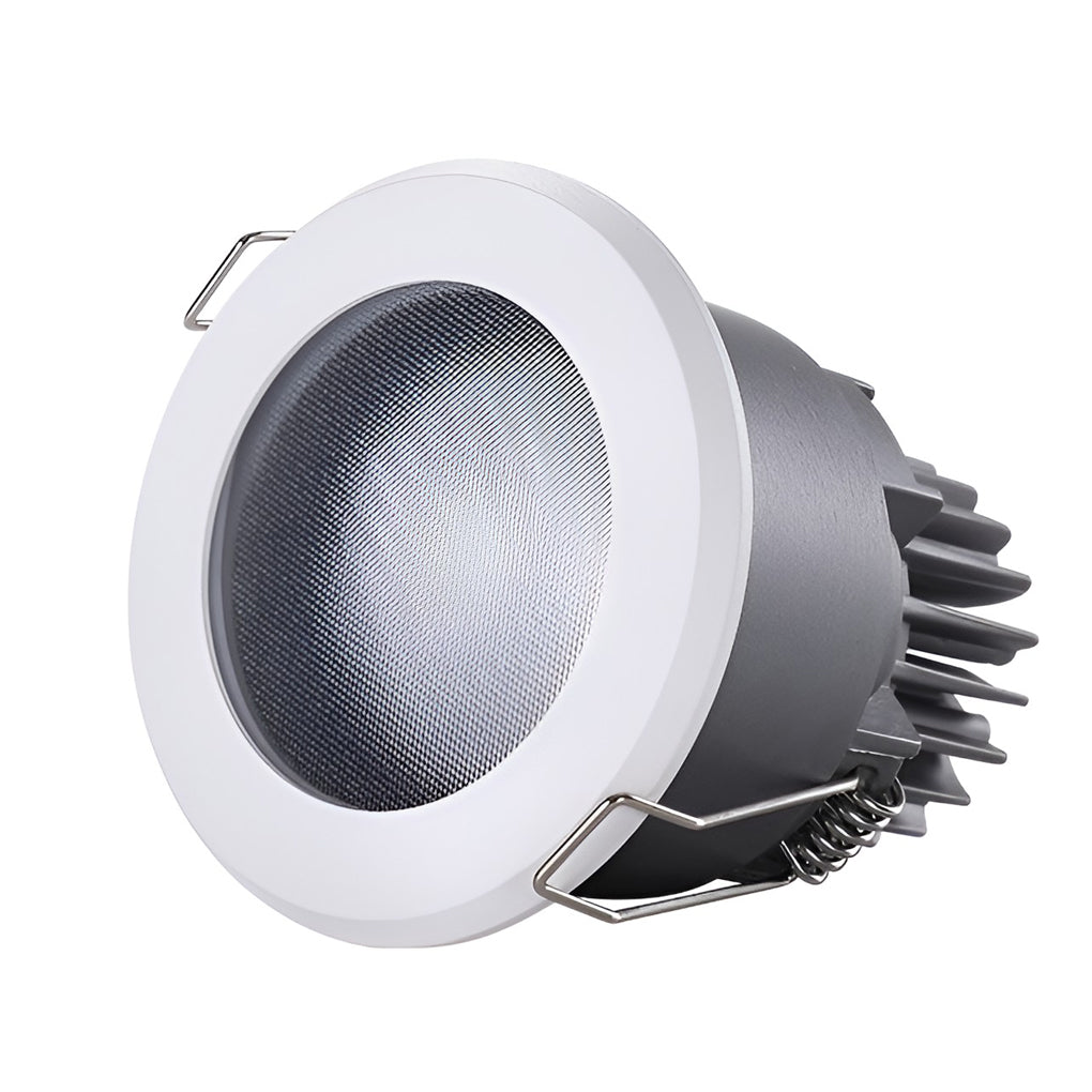Modern Round Recessed Downlight — COB LED, IP65 Waterproof, 10W / 12W, 3.54" Diameter