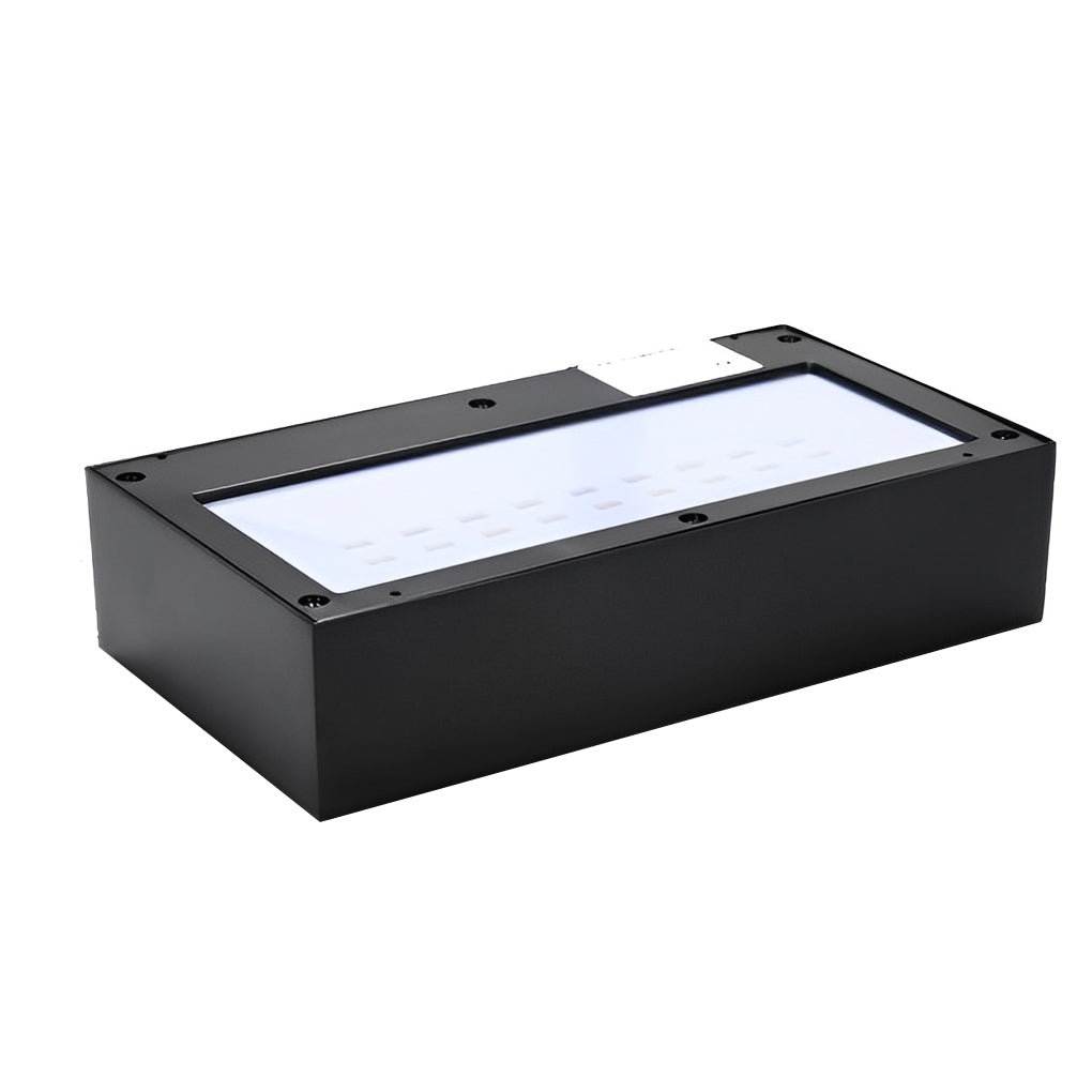 Modern Solar Up/Down Outdoor Wall Sconce — Aluminum & Glass, LED, Motion Sensor, IP44, 3 Modes