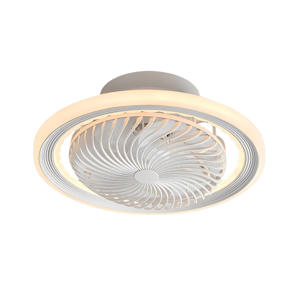 Adjustable Bladeless Ceiling Fans with Round Mute Timing and 3-Step Dimming