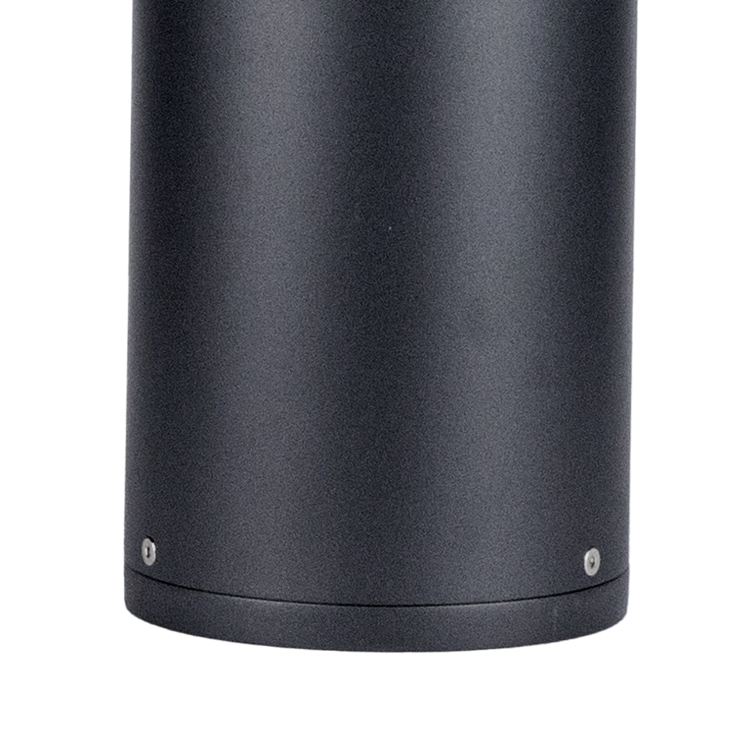 31" Minimalist Outdoor Bollard Light — Die-Cast Aluminum, 8W CREE LED, 3000K, IP65, Flat or Round Top