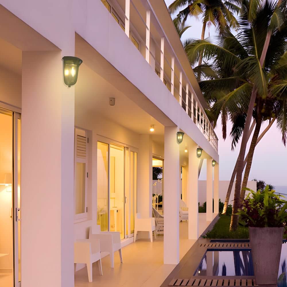 Solar Wall Light with Motion Sensor - 2-Pack