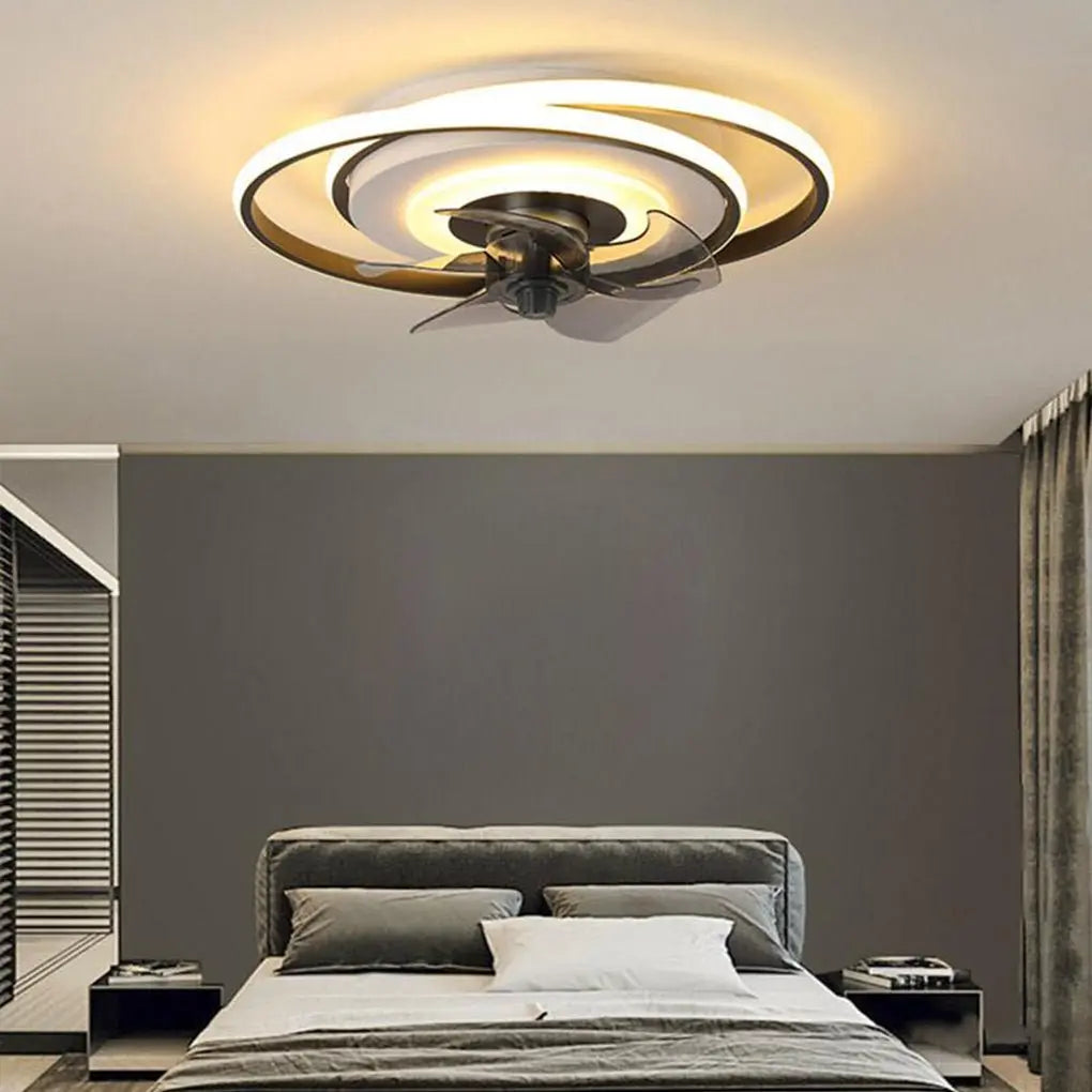2-Ring Ceiling Fans for Kids with LED Light and Remote Control Luxe