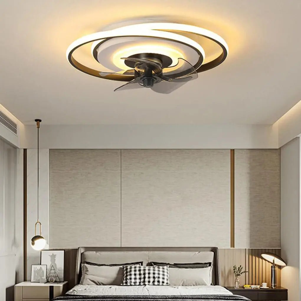 2-Ring Ceiling Fans for Kids with LED Light and Remote Control Luxe