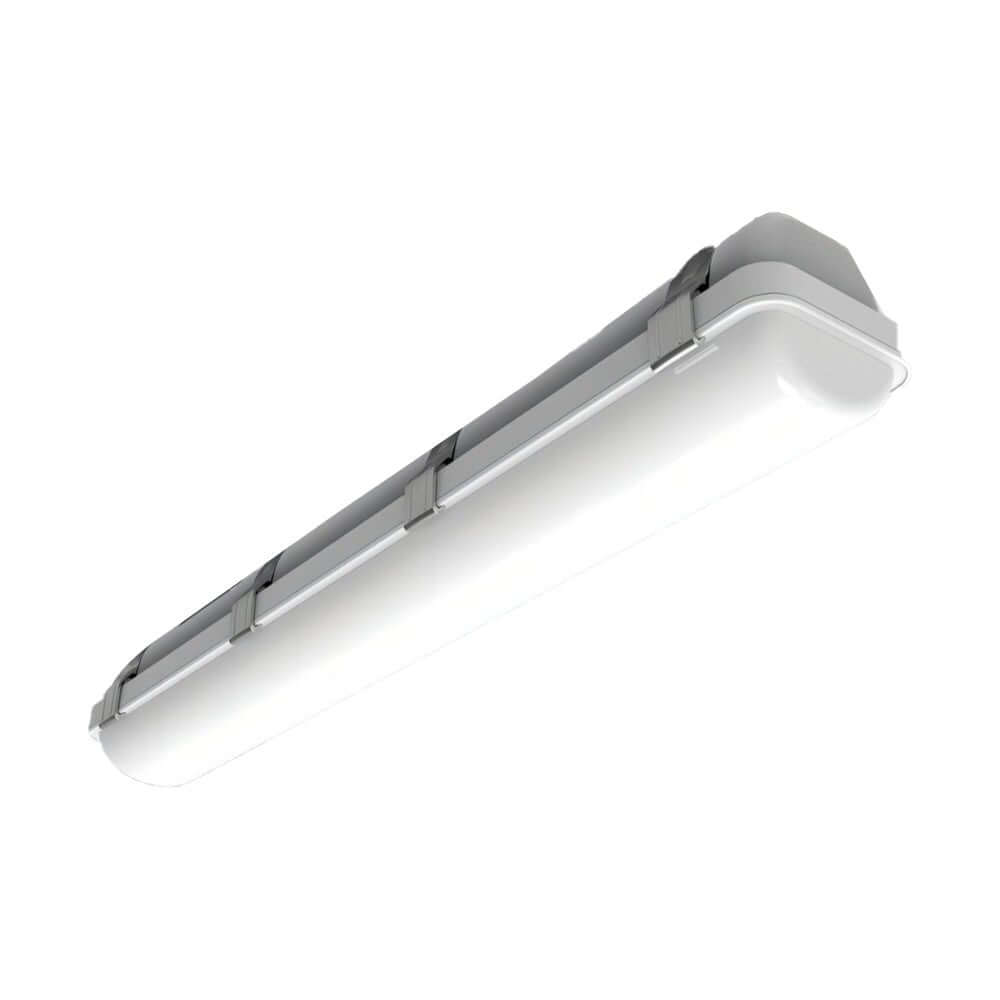 23 inch white linear led flush mount ceiling light with vapor tight design