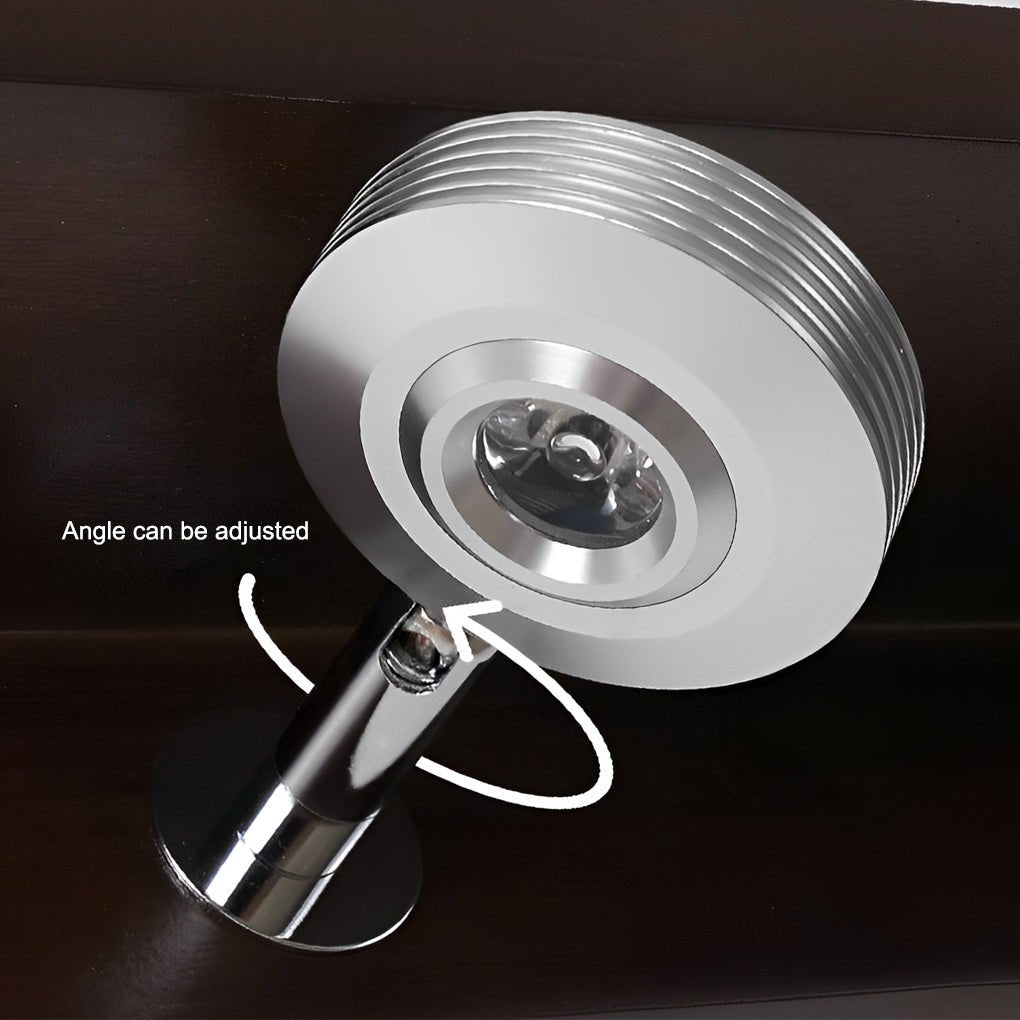 2/3-Light Bathroom Vanity Light — Walnut Wood and Iron, Adjustable Spotlight or Fixed Glass Dome Shades, G9, Hardwired