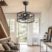 Bladeless Ceiling Fan with Remote Control: Retro Design, Three-Step Dimming, and Silent Operation Luxe