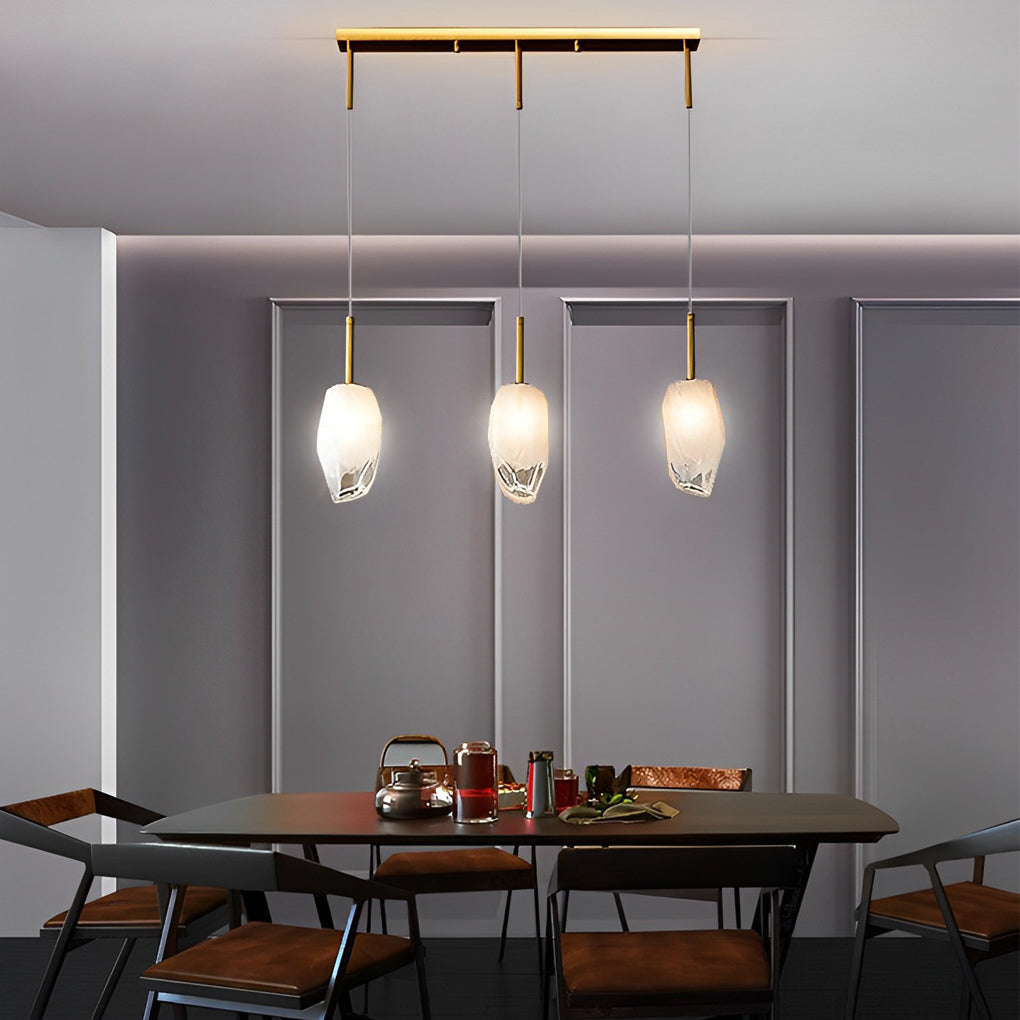 Molecular Glass Sputnik Chandelier — Electroplated Metal, Gold, G9, 3- to 18-Light, Dining Room