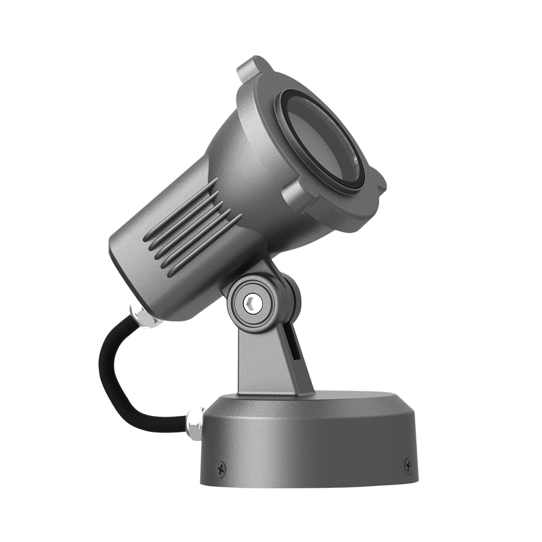 Anti-Glare Outdoor LED Spotlight — Die-Cast Aluminum, 4W OSRAM, 3000K Warm White, IP65 Weatherproof