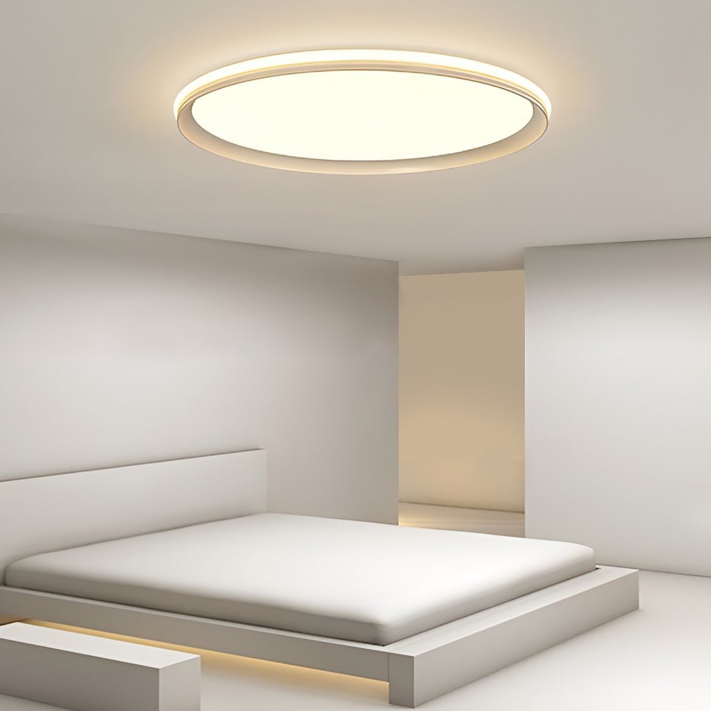24 inch ultra thin round dimmable led flush mount ceiling lights modern design