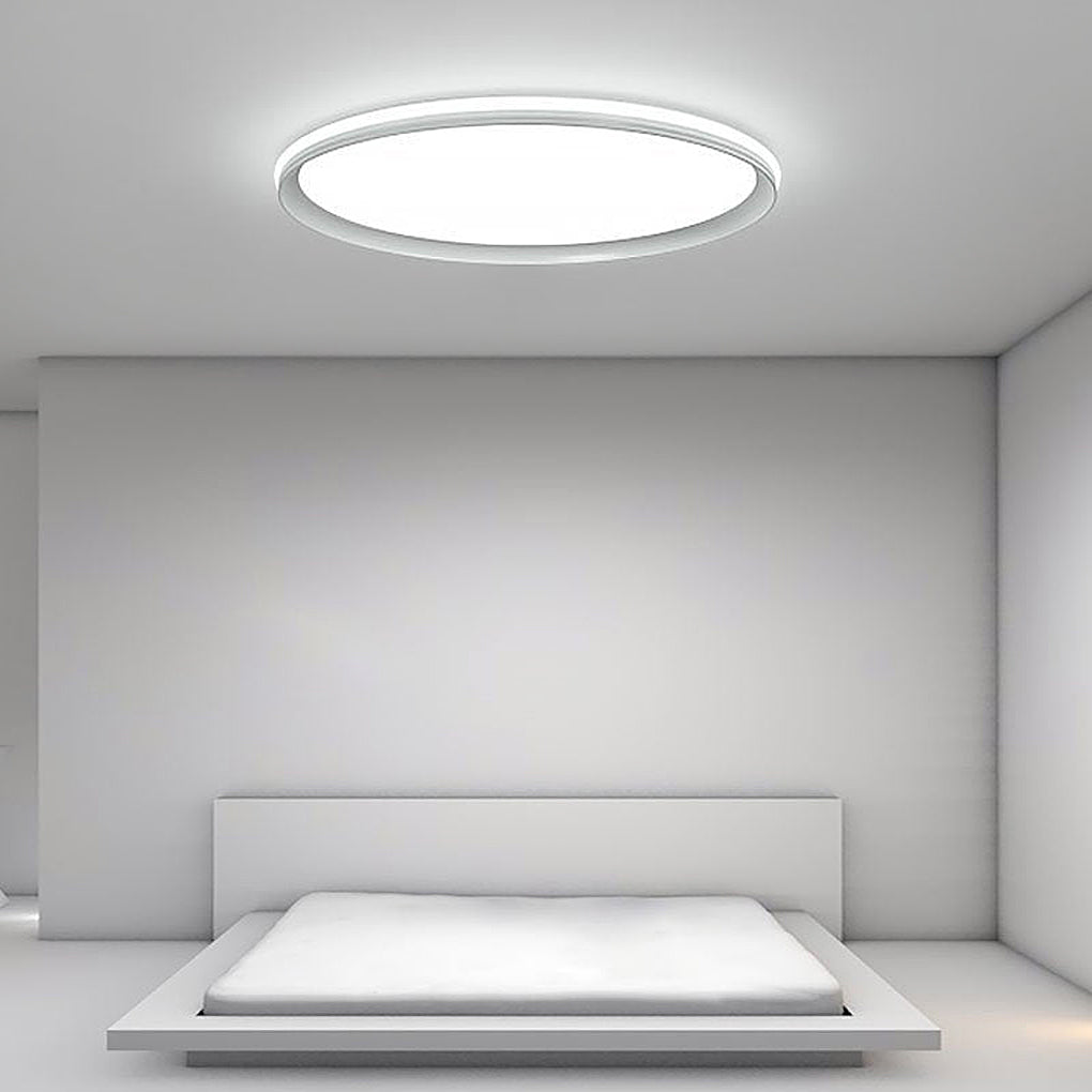 24 inch ultra thin round dimmable led flush mount ceiling lights modern design