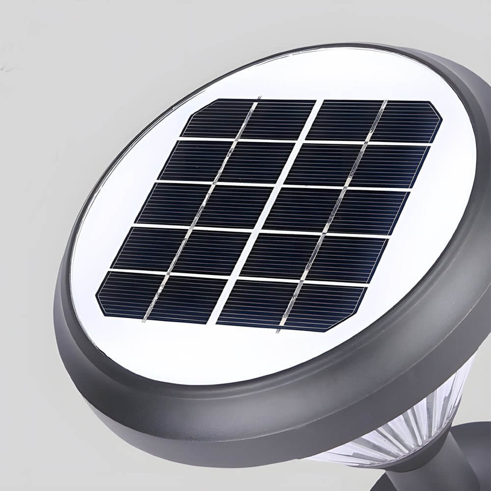 276 inch deluxe black solar led garden pathway lights with diamond trim design