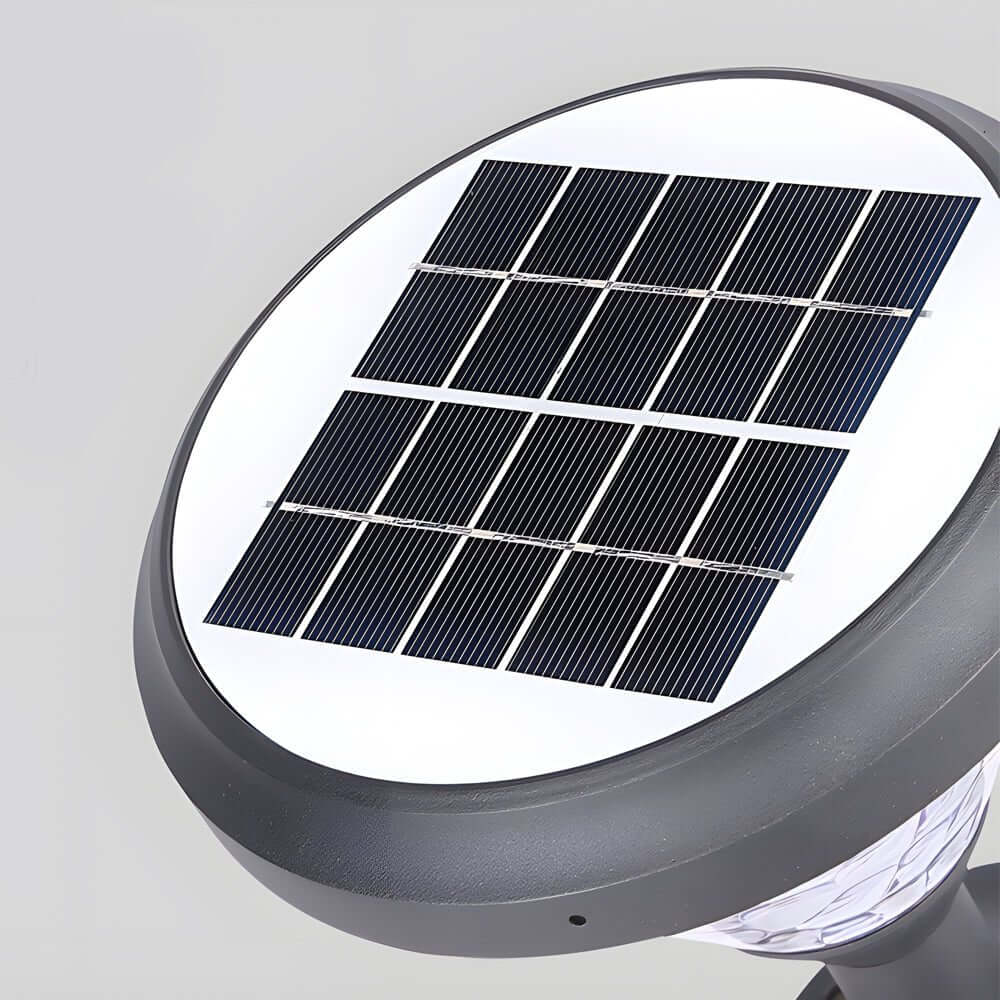276 inch elegant black solar led pathway lights with a water ripple design