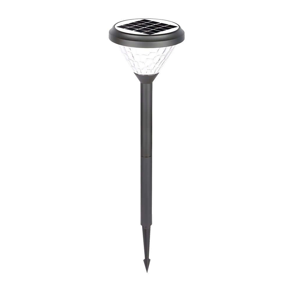 276 inch elegant black solar led pathway lights with a water ripple design