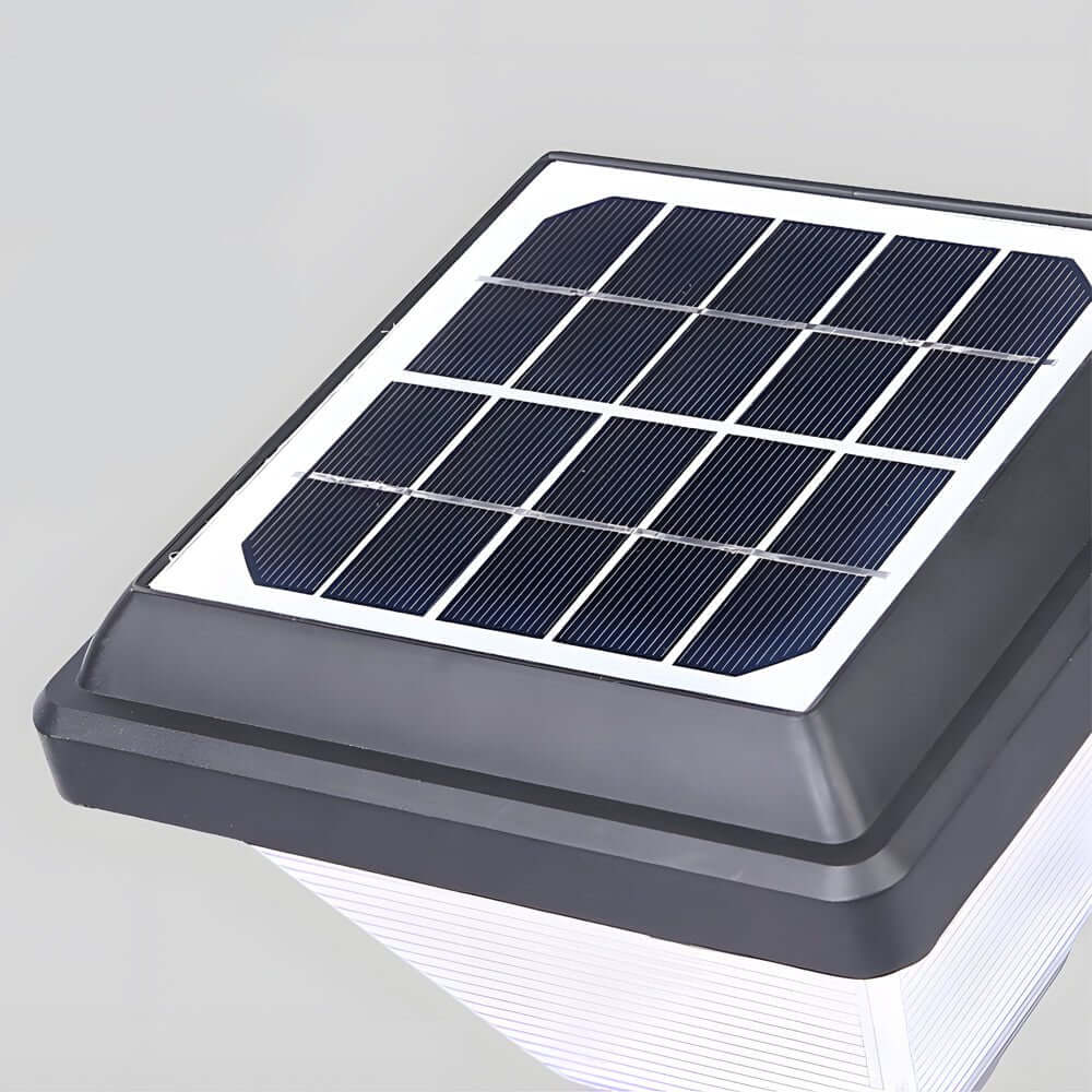 276 inch modern black led solar pathway post light
