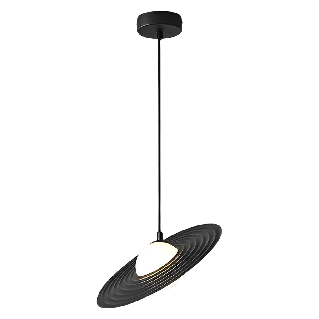 Modern Round LED Pendant Chandelier — Aluminum & Iron, 3000K Warm White, RA90, 12" or 18"