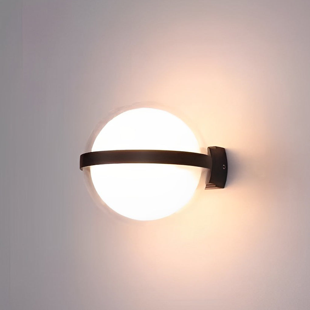 Round Up/Down Outdoor Wall Sconce — Iron and Acrylic, LED, 3-Color Temperatures, IP Weatherproof