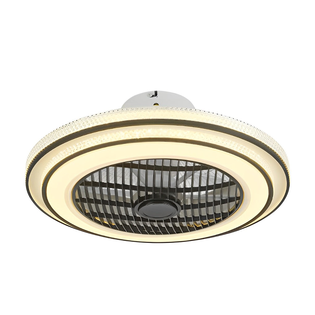 Modern Bladeless Ceiling Fans with Intelligent Timing, Mute Function, and LED Light