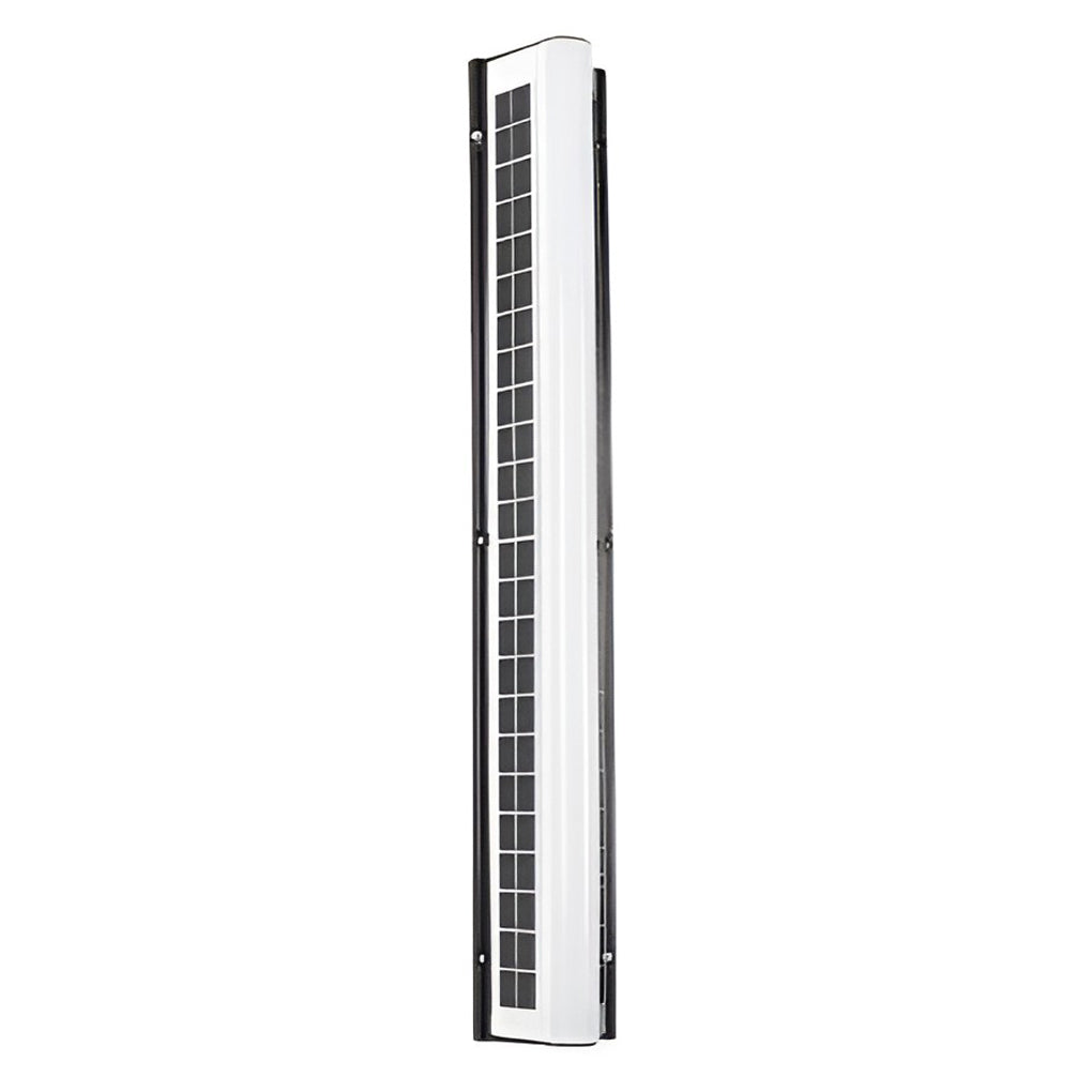 Linear Solar Outdoor Wall Sconce — Black ABS with Acrylic Diffuser, LED, IP65 Weatherproof