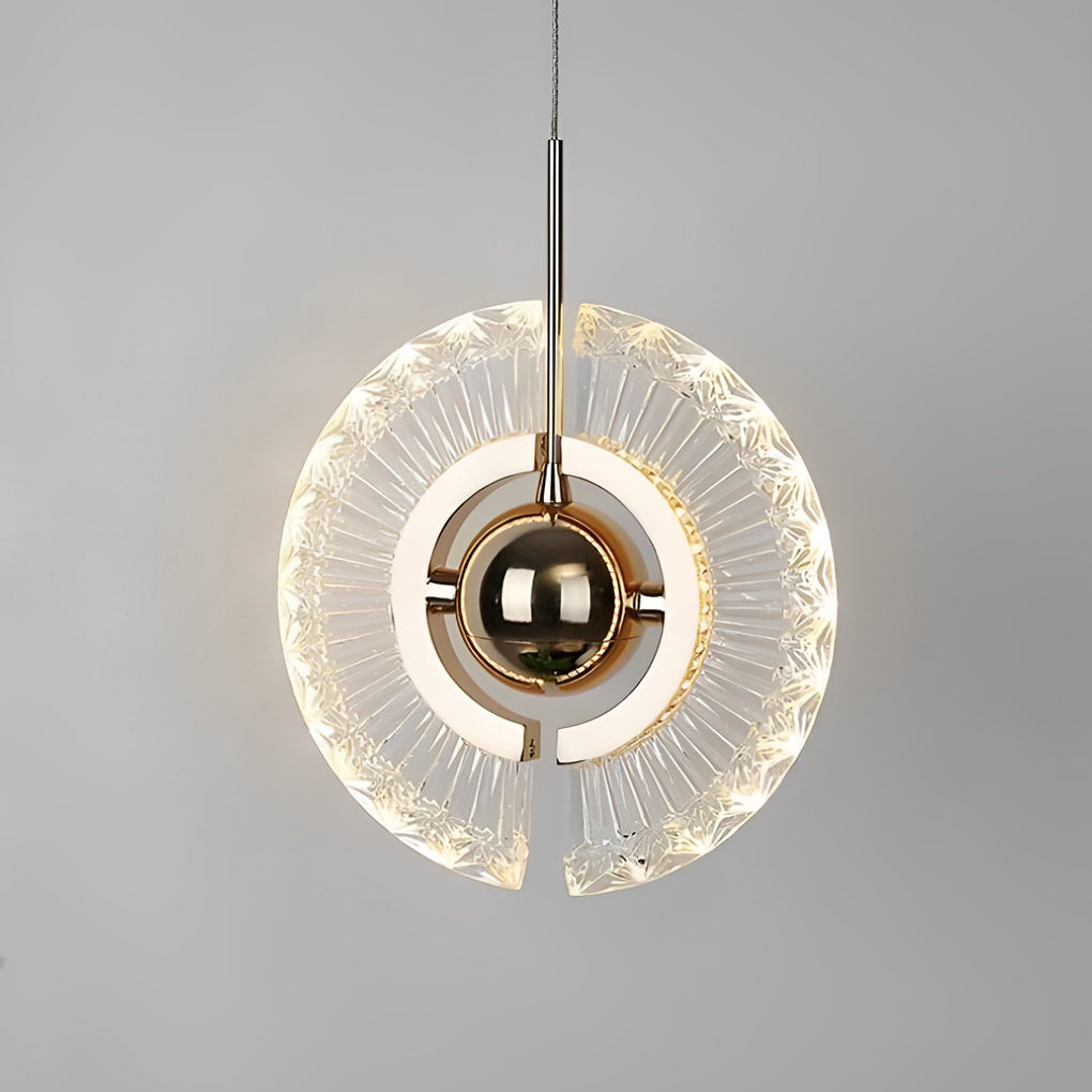 Circular Anodized Acrylic Mini Pendant — LED Integrated, 7" Diameter, 3000K / 6000K