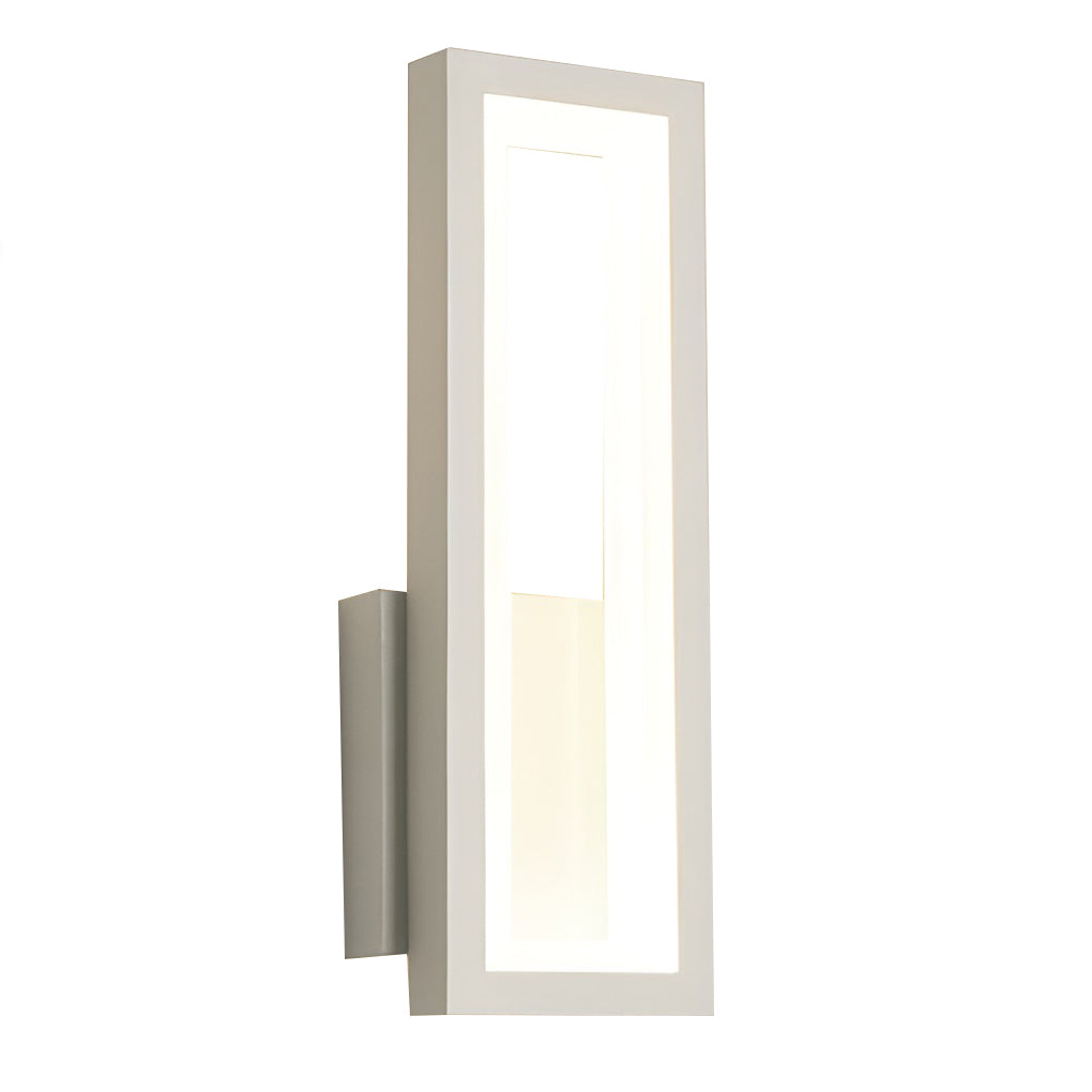 Modern Rectangular LED Wall Sconce — Aluminum & Acrylic, 16W / 28W, 3000K / 6000K