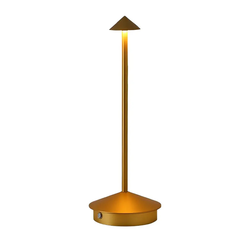 11.41-Inch Cordless Cute Mushroom Top Pina Table Lamp Luxe