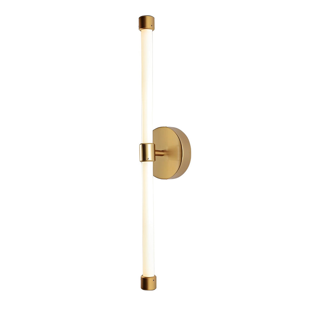 Minimalist Strip LED Wall Sconce — Iron and Acrylic, 10W, Three-Step Dimming, 3000K/4500K/6000K, 24" Linear