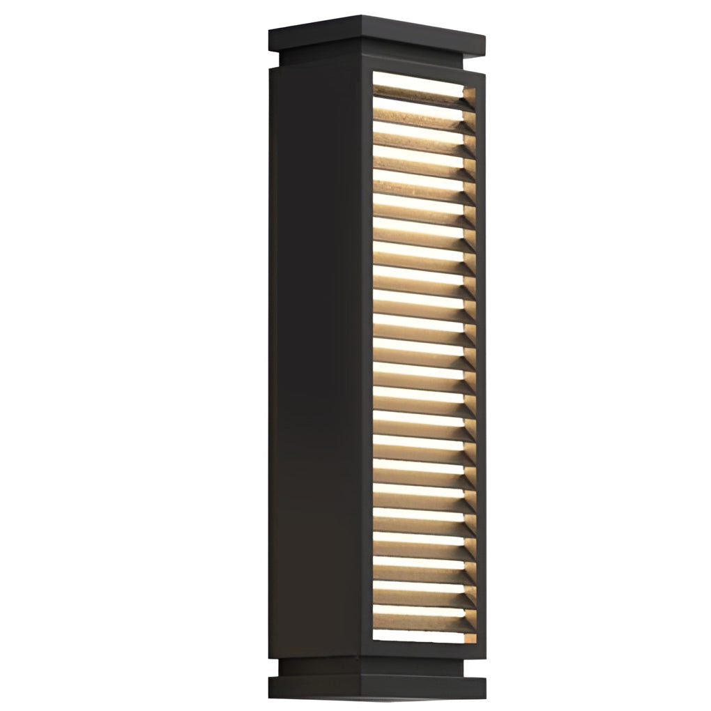 modern waterproof stainless steel led louvered pathway bollard lights with a sleek design