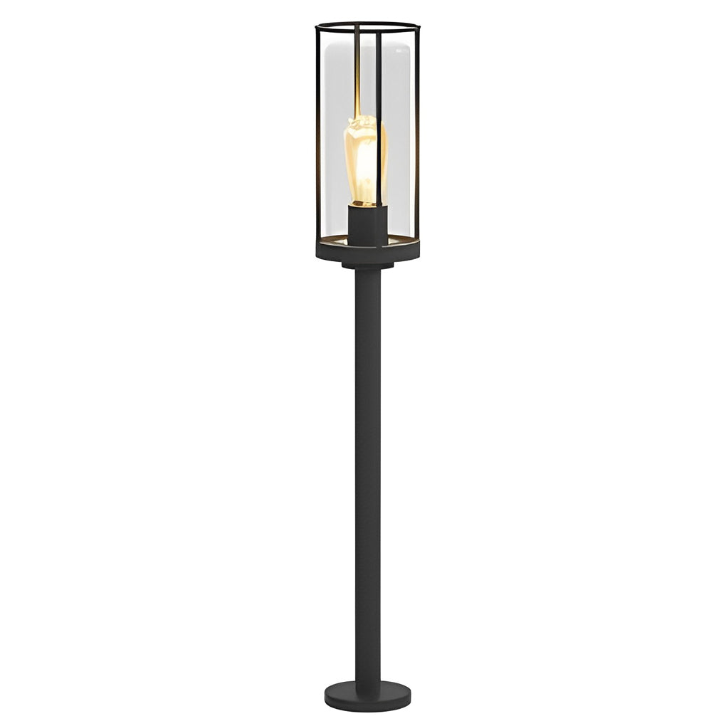 Minimalist Round Outdoor Light — Stainless Steel & Acrylic, E27, IP65, Wall or Post Mount
