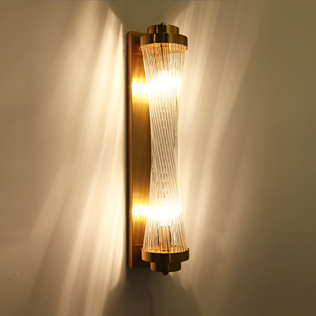 Adjustable Crystal Wall Sconce — Gold, E14, Warm White 3000K, 16" or 24"