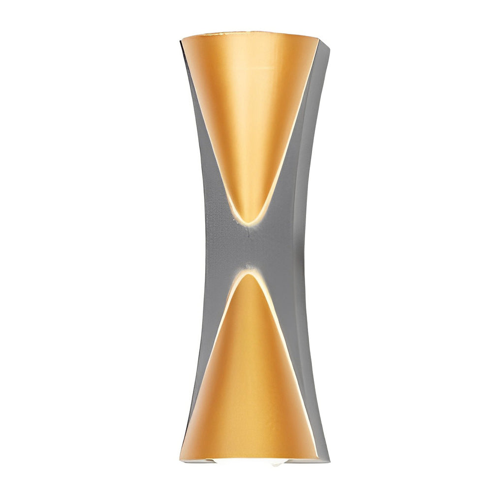 Modern Up/Down Outdoor Wall Sconce — Aluminum, LED, IP65, 3000K Warm White