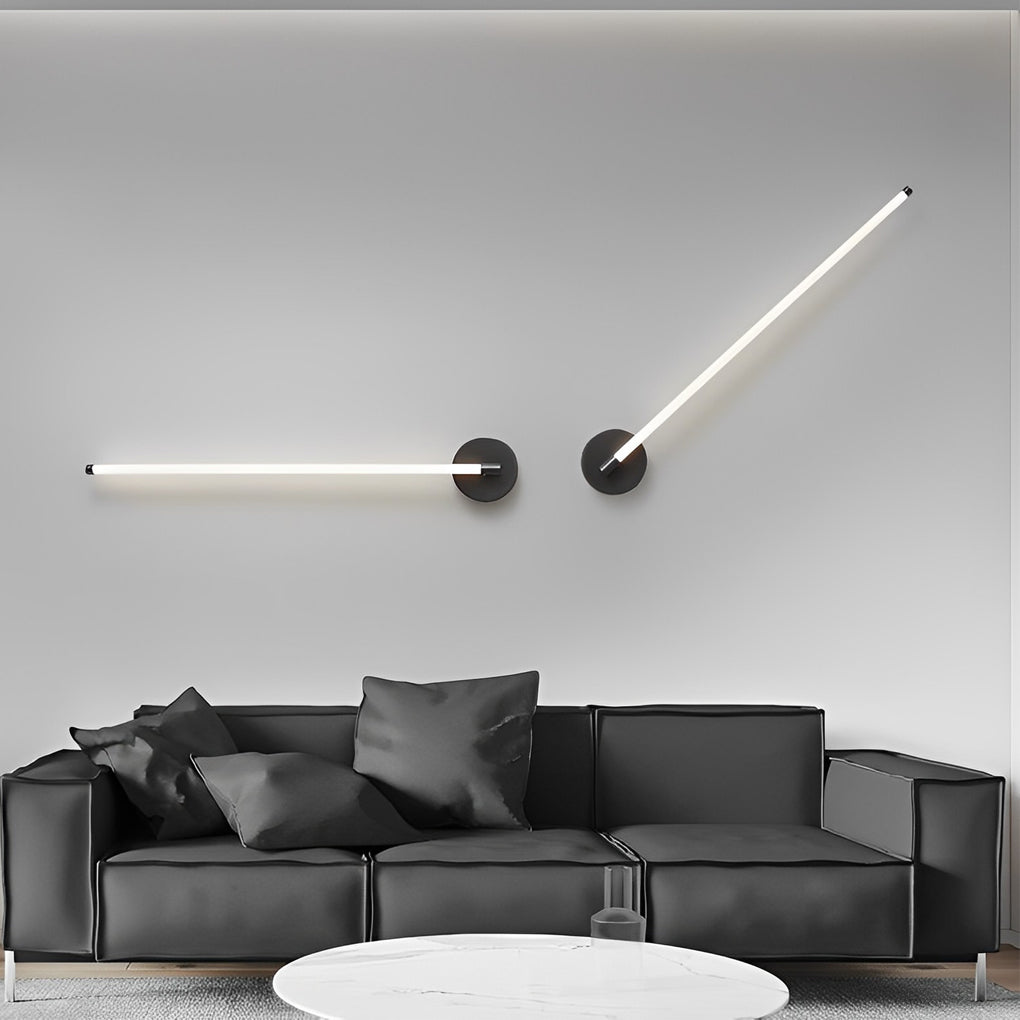 Modern Circular-Strip LED Wall Sconce — Copper & Acrylic, Three-Step Dimming (3000K/4500K/6000K), 16"/24"/31"