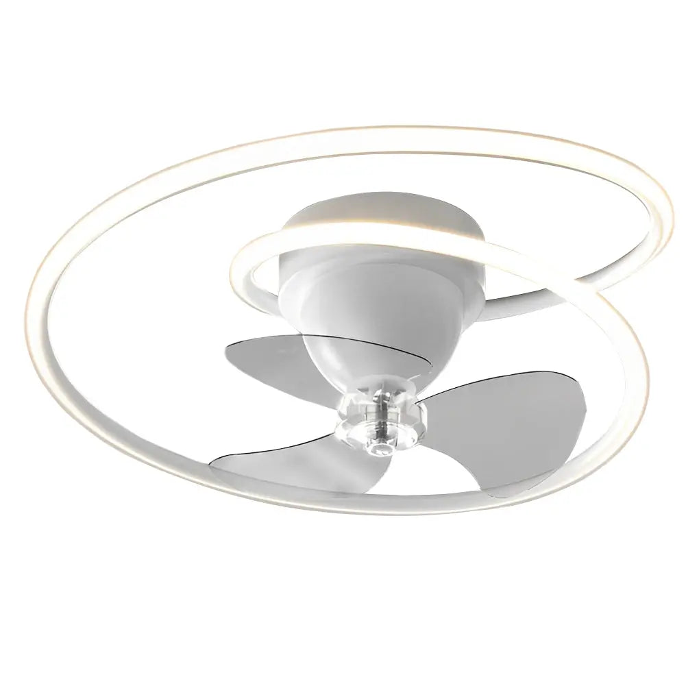 Modern Ceiling Fan Light with Smart 360° Rotation, LED Stepless Dimming, and Timing Features Luxe