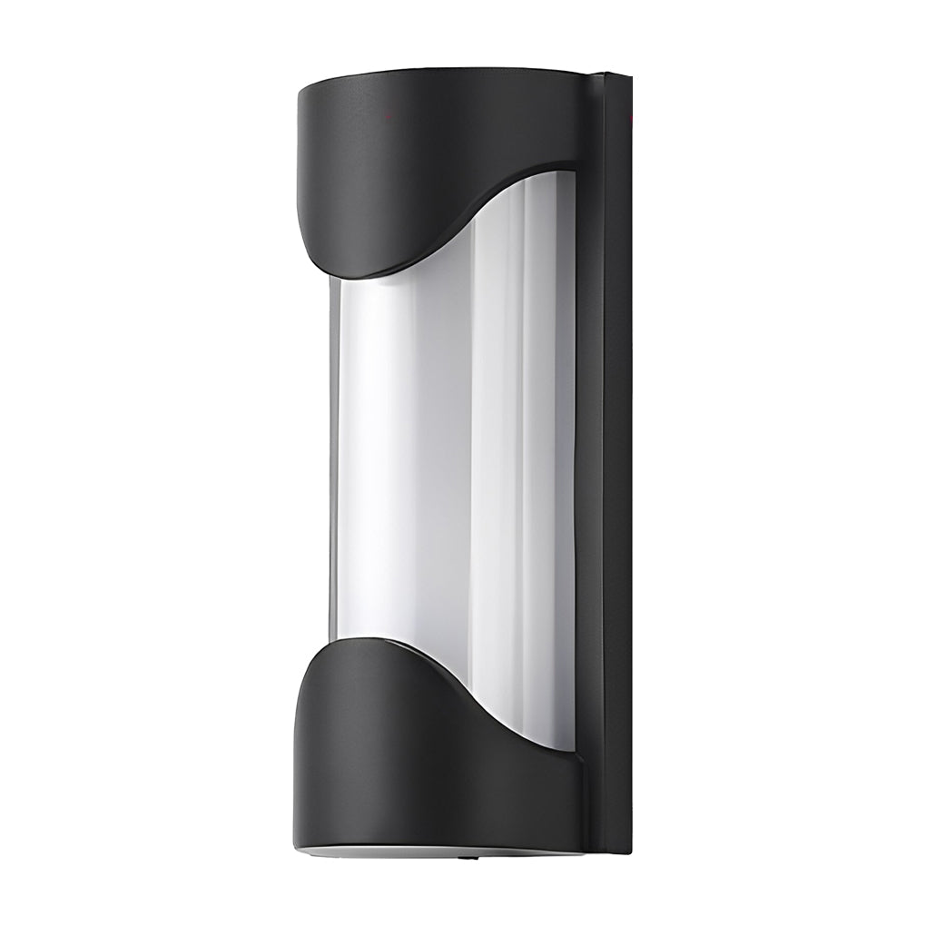 Modern Black Outdoor Wall Sconce — Die-Cast Aluminum, LED, IP55 Waterproof, 3000K