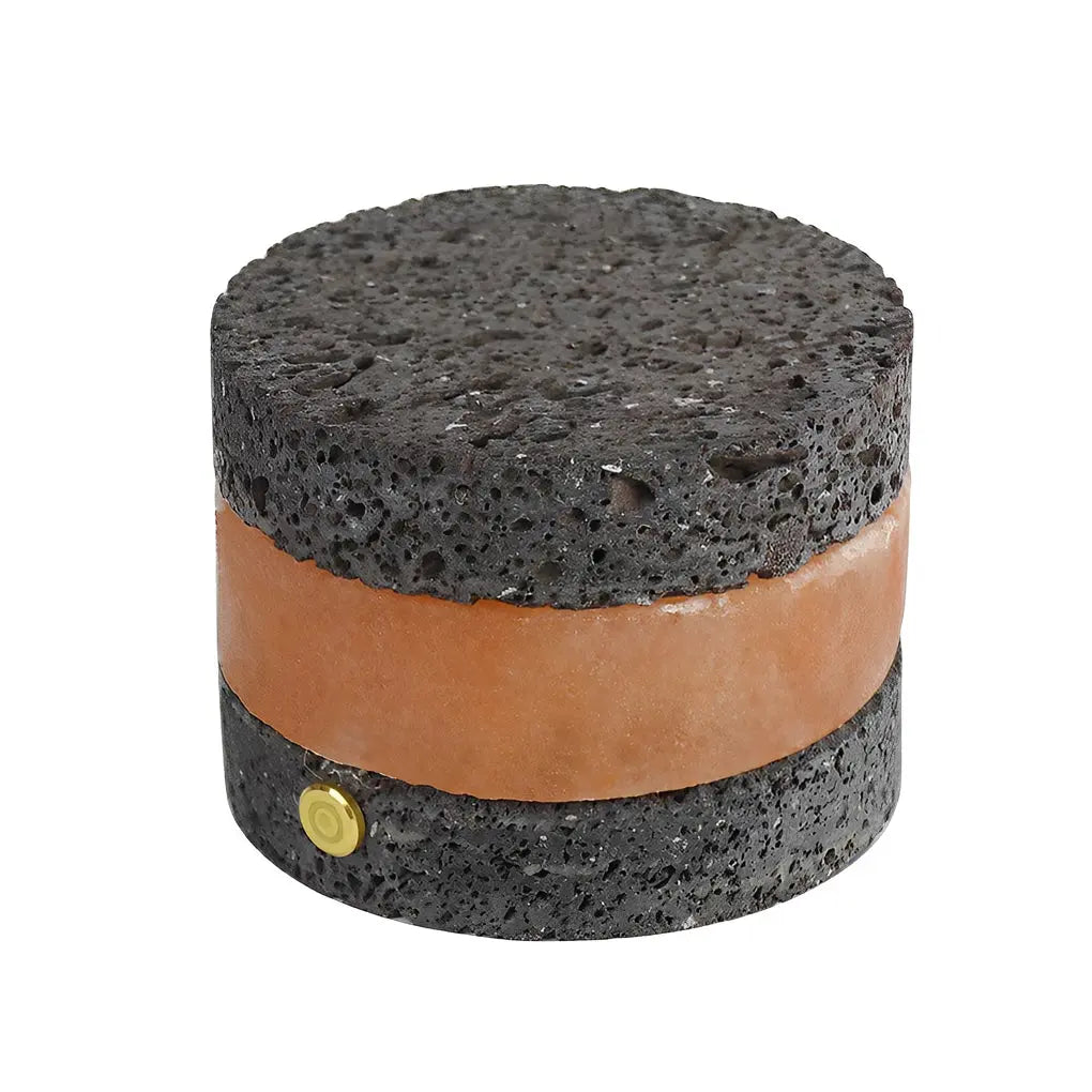 Mini Cordless Table Lamp in Volcanic Brick Design Luxe