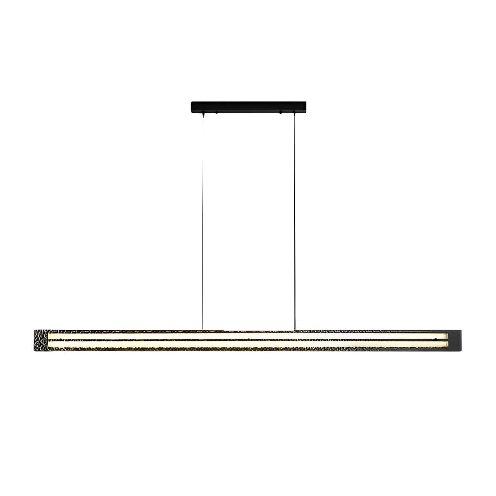 Circular Copper & Glass LED Chandelier — Stepless Dimming, 3000K–6000K, 24"/32"/47"