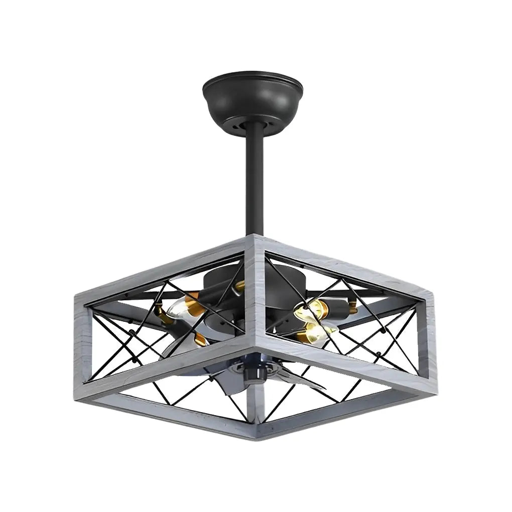 Bladeless Ceiling Fan with Remote Control: Retro Design, Three-Step Dimming, and Silent Operation Luxe
