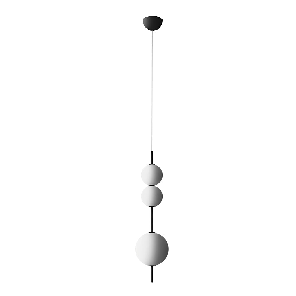 Gourd Glass Ball Mini Pendant — Iron and Glass, LED, Warm White / Daylight, 8"–10" Diameter