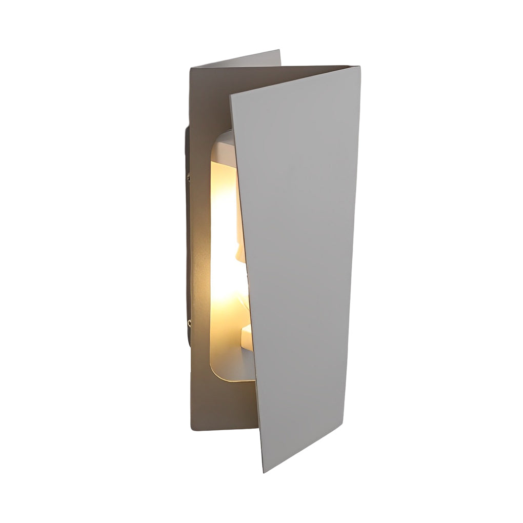 Modern Folding Rectangular Wall Sconce — Iron, Up/Down LED, E14 3W × 2, Warm White 3000K