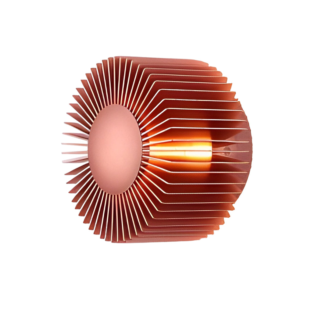 Sunflower LED Wall Sconce — Aluminum, 5W Hardwired, 3000K Warm White, 5.9" Diameter