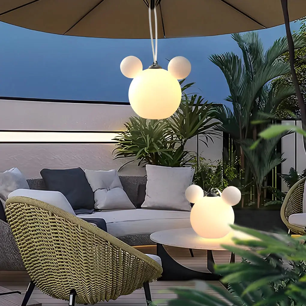 Waterproof 3D Cartoon Animal USB Rechargeable Outdoor Hanging Lights Luxe