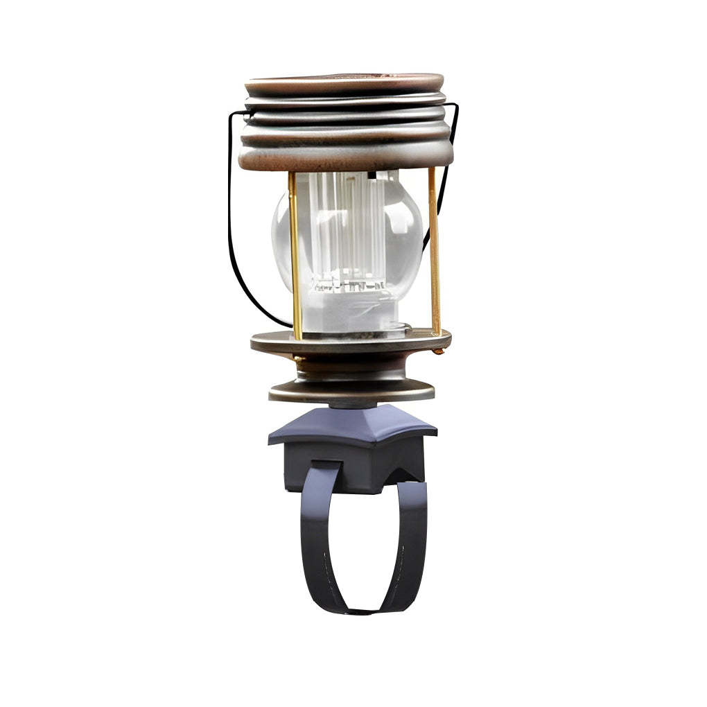 Retro Portable Solar Lantern Path Light — ABS, LED, IP44 Weatherproof, 3000K Warm White
