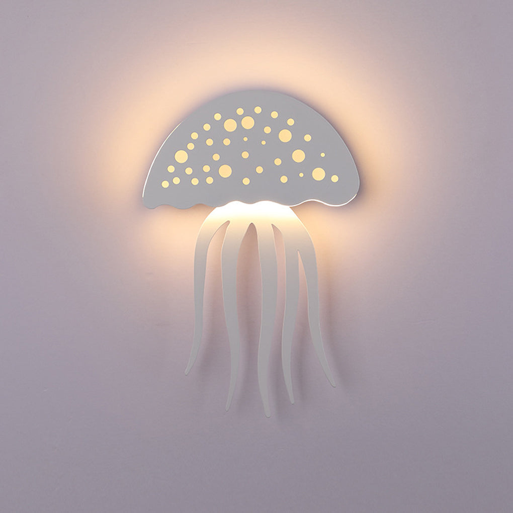 Jellyfish Wall Sconce — Metal and Acrylic, LED, 10W, Modern Retro White