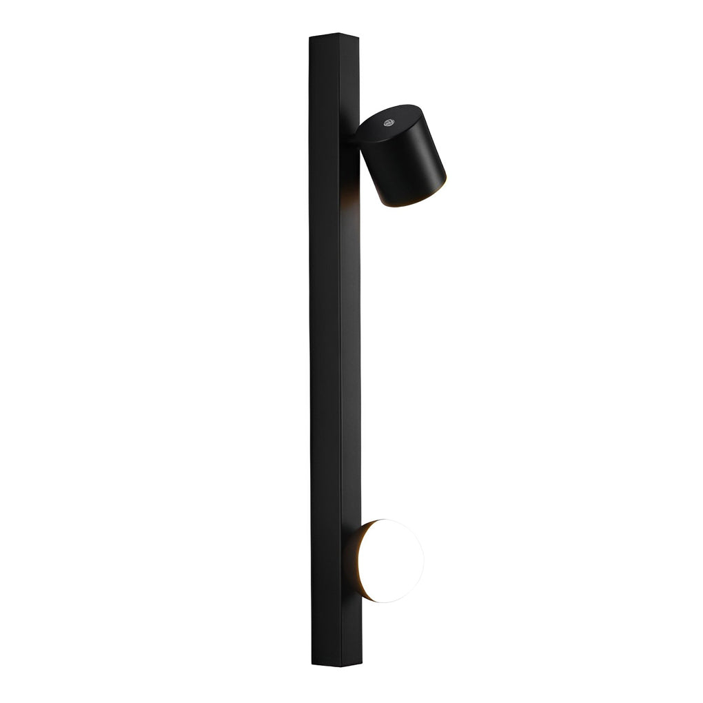 Minimalist Adjustable Wall Spotlight — Black Electroplated Aluminum & Iron, LED 5W+3W, 3000K / 6000K