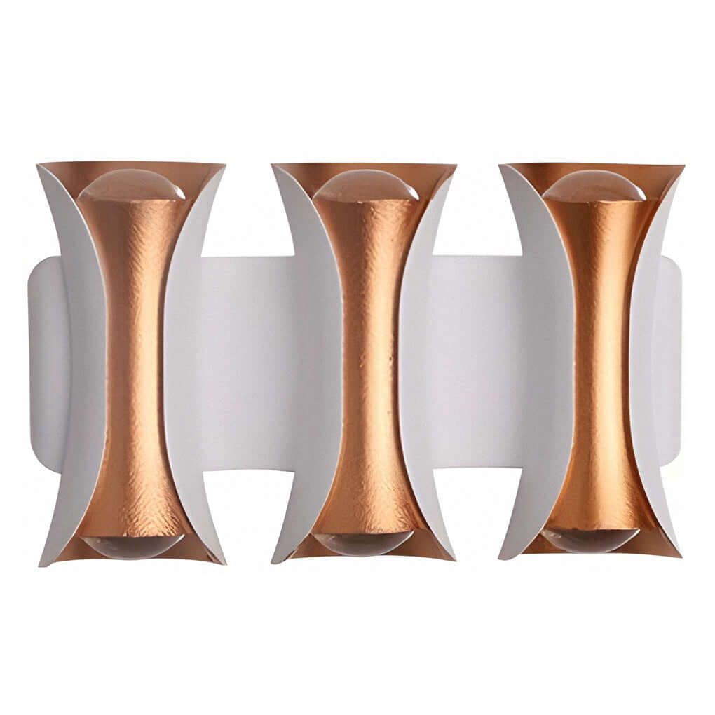 Modern Up/Down Outdoor Wall Sconce — Die-Cast Aluminum & Glass, LED, IP54, 4-Light / 6-Light / 8-Light
