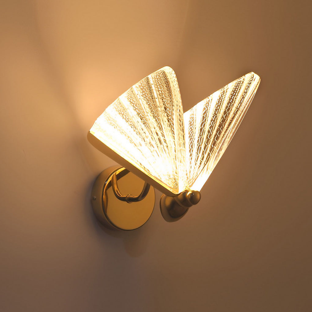 Butterfly Wall Sconce — Zinc Alloy and Acrylic, 4W LED, Warm to Daylight