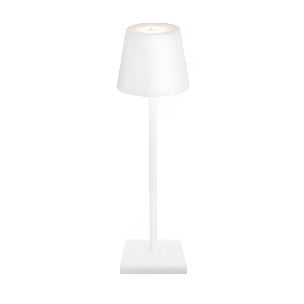 Portable Touch-Control Table Lamp with Rechargeable Aluminum Design - Top Hat Luxe