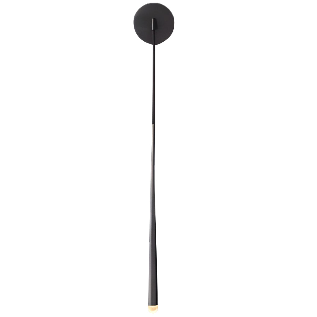 Crystal Strip LED Wall Sconce — Metal, Modern Minimalist, Gold or Black, 20" or 24"